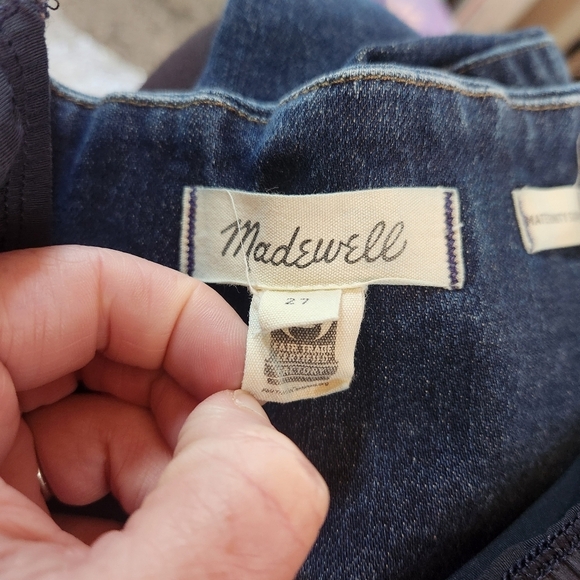 Madewell Maternity Skinny Jeans Size 4/27 Stretch Over-belly Band - Picture 4 of 16